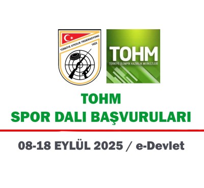 TOHM Sporcu Alımları Başlıyor