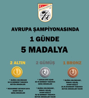 Bir Günde Tam Beş Madalya!