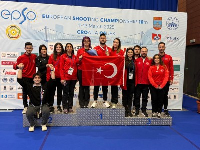 Tunahan Tatoğlu Gençler Avrupa Şampiyonası Havalı Tabanca Solo Erkekler Avrupa Şampiyonu!