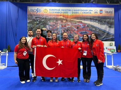 Havalı Silahlar Gençler Avrupa Şampiyonası 10 M Havalı Tabanca Genç Kadınlarda Çifte Madalya