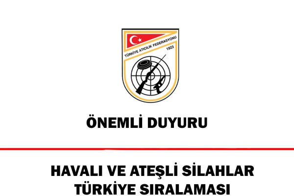 Havalı ve Ateşli Silahlar Türkiye Sıralaması