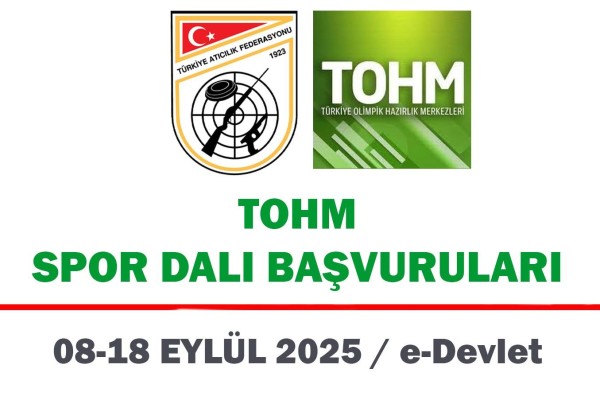TOHM Sporcu Alımları Başlıyor