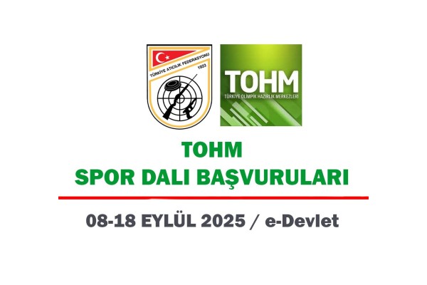 TOHM Sporcu Alımları Başlıyor