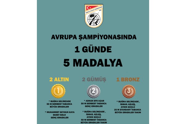 Bir Günde Tam Beş Madalya!