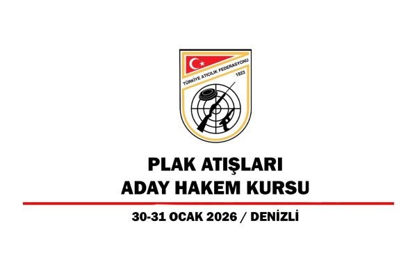 Plak Atışları Aday Hakem Kursu Sonuçları