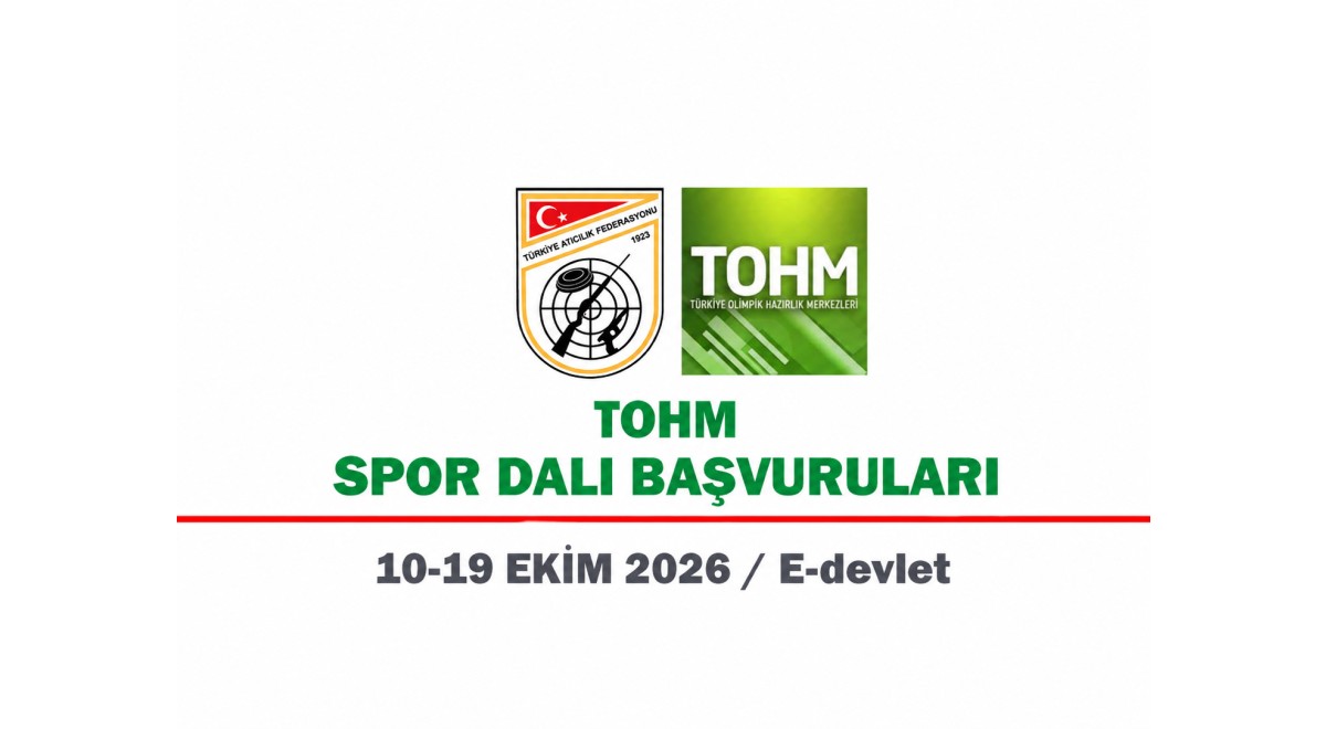 2026–2027 DÖNEMİ TOHM SPORCU ALIMLARI BAŞLIYOR