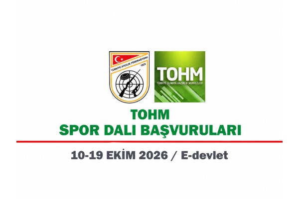 2026–2027 DÖNEMİ TOHM SPORCU ALIMLARI BAŞLIYOR